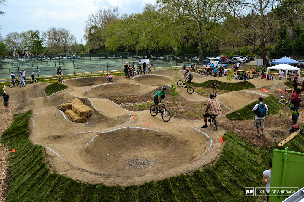 The grand opening celebration was a huge hit as thousands were on hand to show their support and hundred were ready to ride. A thunderstorm halted the festivities a bit early but the point was made The Philadelphia Pumptrack is going to change a lot of things for the better.