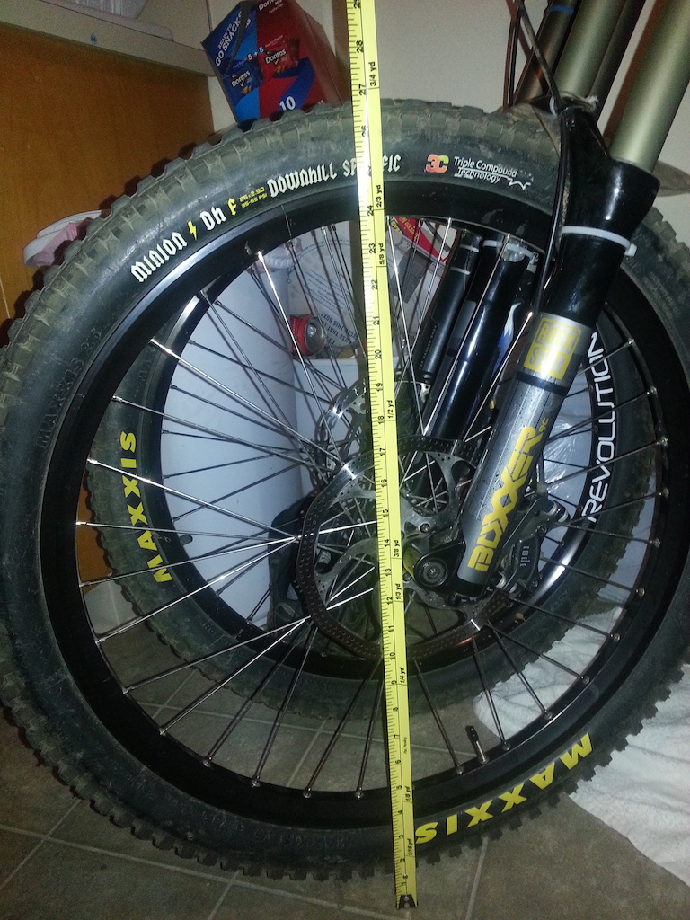 My 26inch wheel is not really 26 inches lol, it all just depends on the tire!