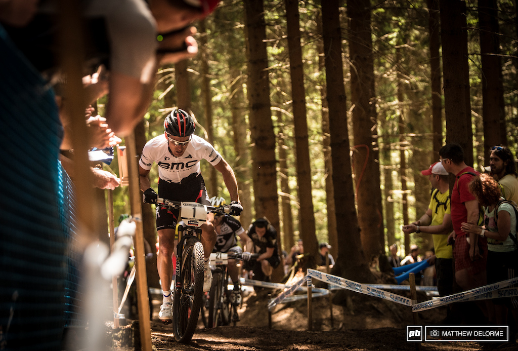 Julien Absalon had a good run at rounds one and two but he just didn t have the legs today to take the win. Absalon was bested by Dan McConnell in a finish line sprint to come through in fifth.