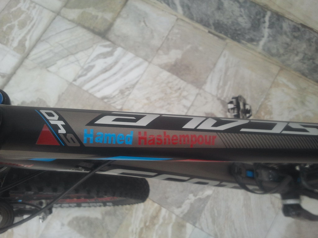 SCOTT SCALE 640 2013
SHIMANO XT(gear-brake-pedal)
ROCKSHOX REBA(fork)
DT SWIS (rims)
SCHWALBE (tire)
SELE ITLIA (sadle)
PILOT (BAR ...)