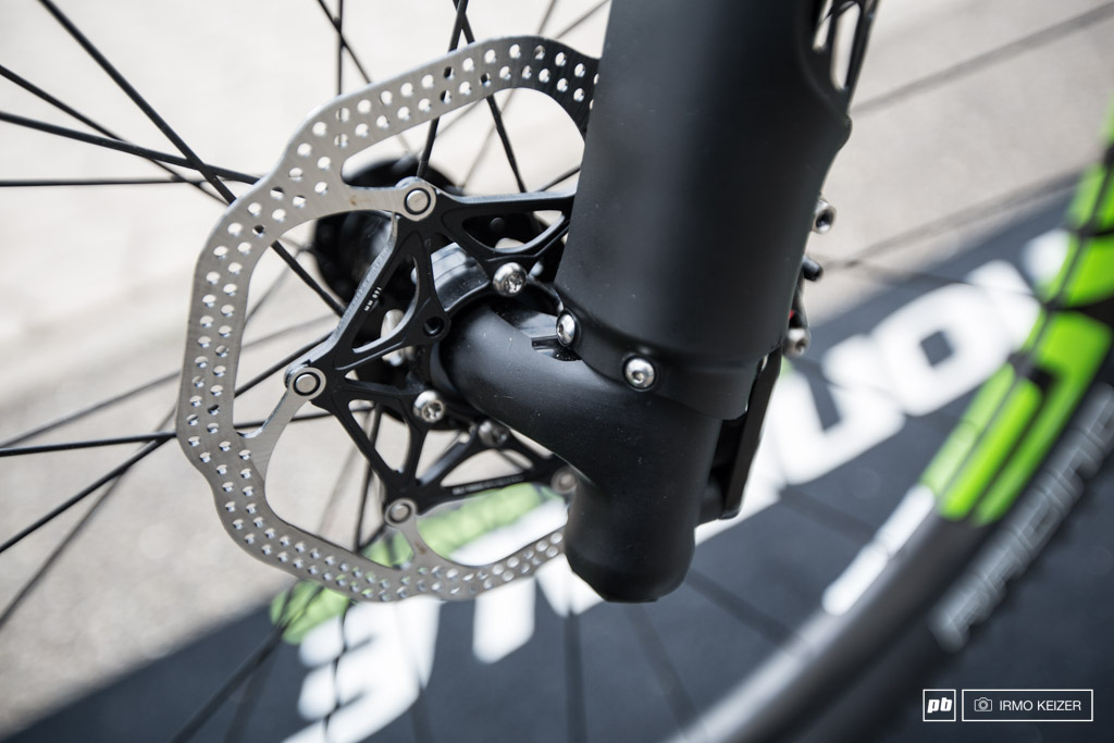 Cannondale's new Lefty, used on the brand new F-Si hard tail, got a slightly longer offset.