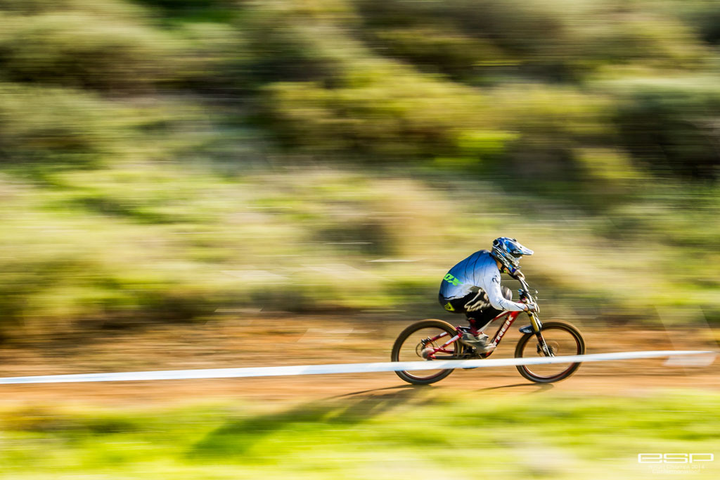 Theo Erlangsen, the king of Contermanskloof, on his way to the finish line and WP DH Champion