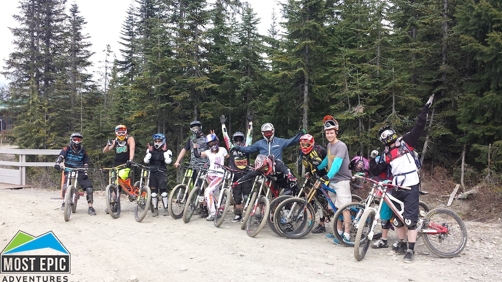 Group shot with almost everybody from the Whistler Opening Weekend Tour!