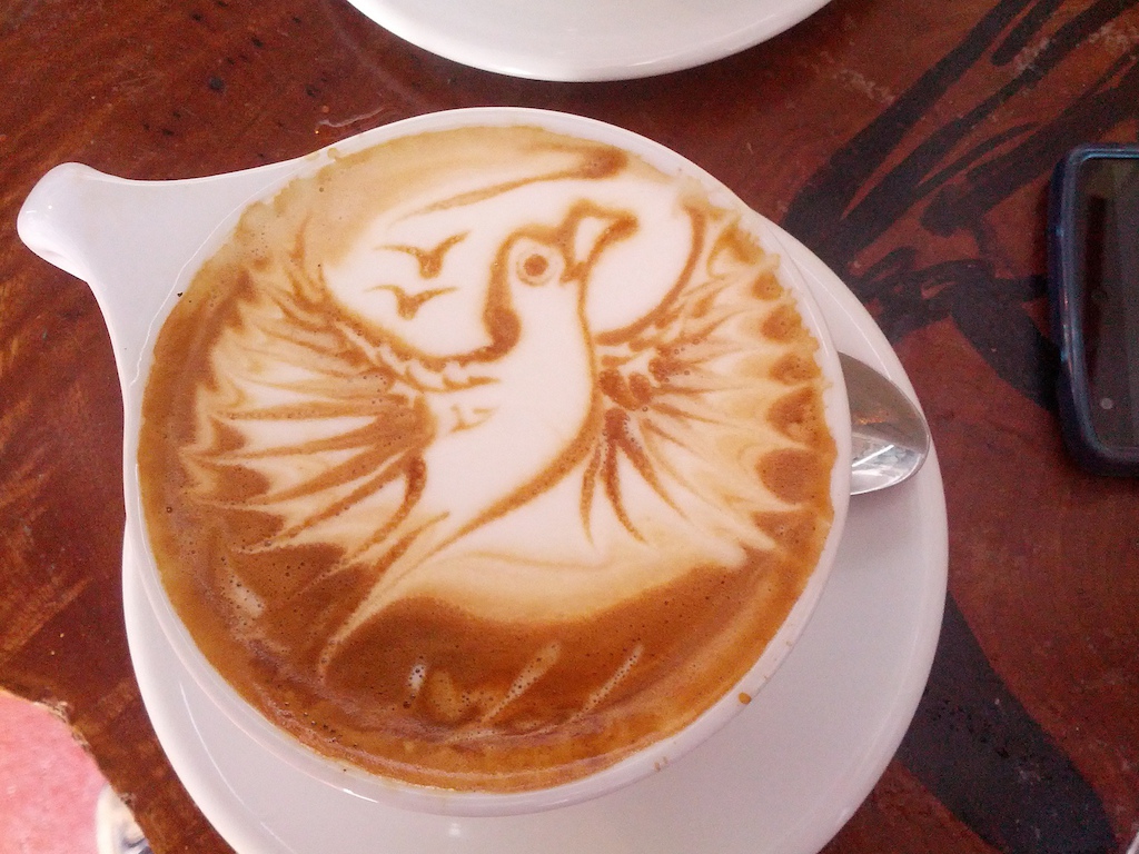 Wicked Latte art @ Sipping Duck cafe