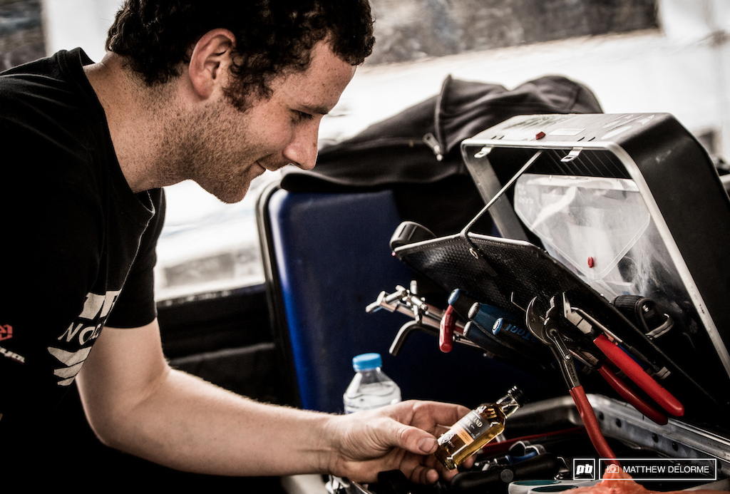 TWR mechanic  Ben Arnott finds just the thing in his tool box to complete a job well done.