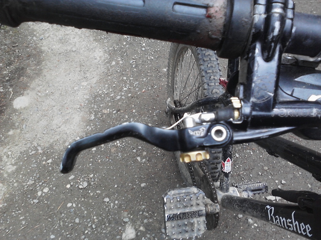 My reg lever,straight and no damage.