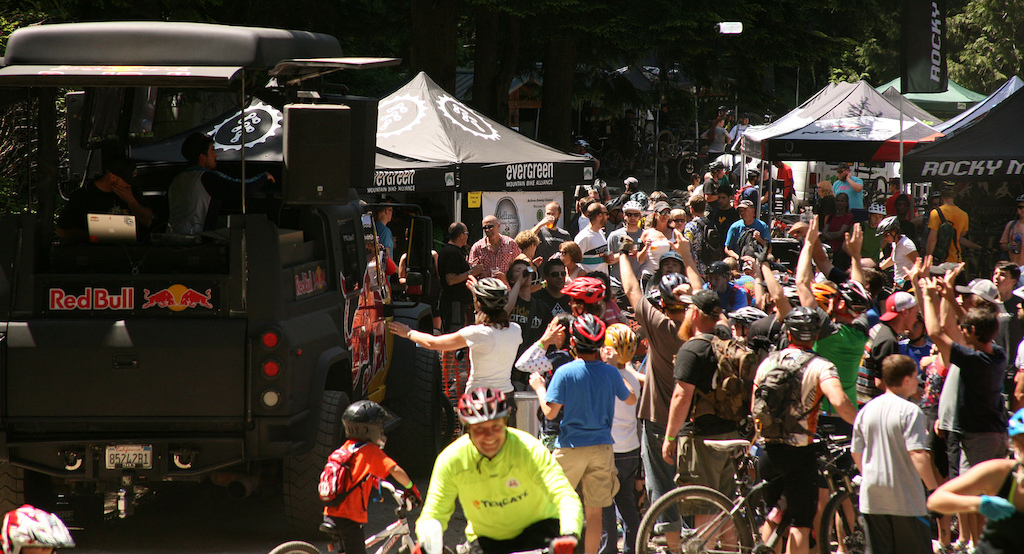 2500 riders turned out for the Evergreen Mountain Bike Festival held June 7th, 2014. Photo by Thomas Dunkerley