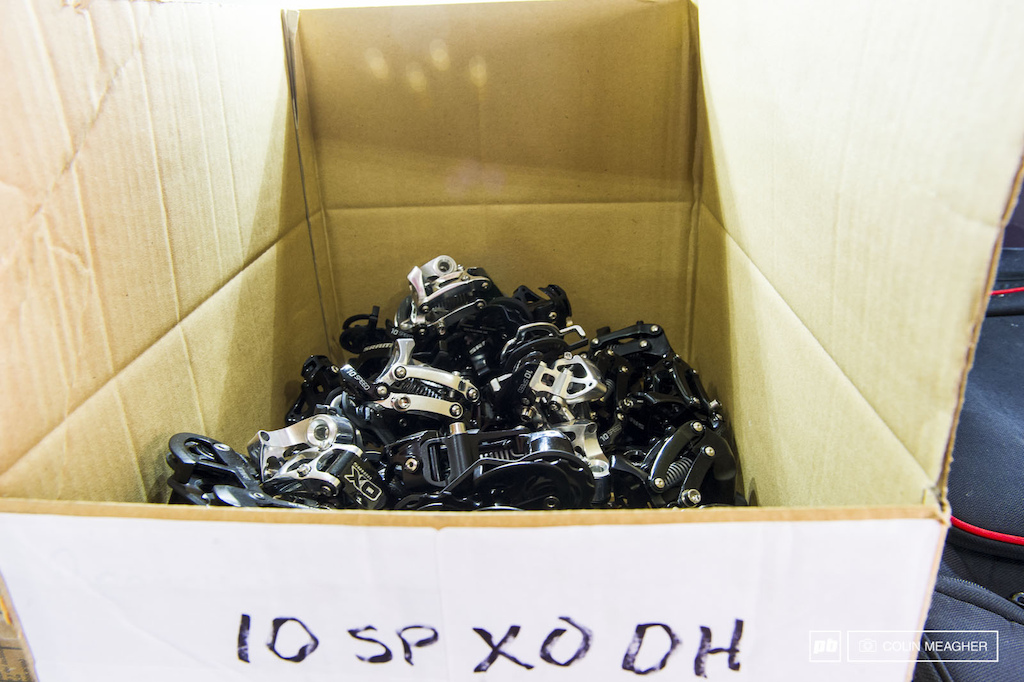 Nice to see a box of goodness in the SRAM truck.