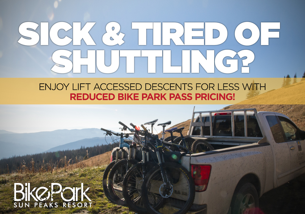 Lift access for less! We've reduced our Bike Park season pass pricing so you can give your truck a rest, and get the most vertical out of your day.