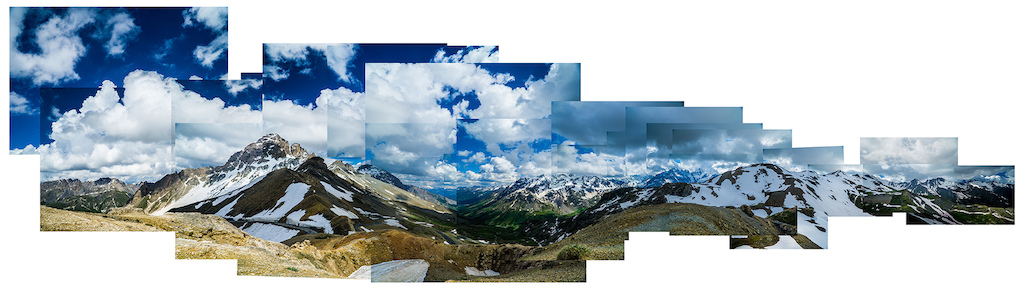 One more collage. This one from the Col du Gilibier, because it's too impressive of a view not to.