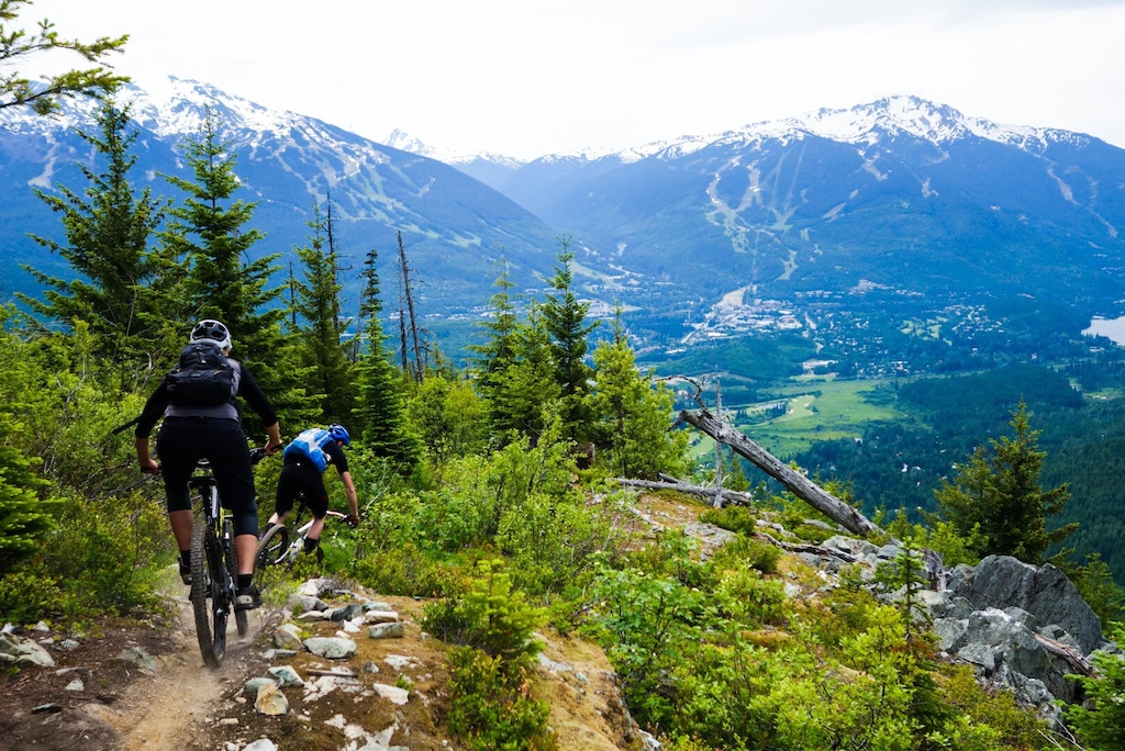 High above Whistler, a trail with a good view is always a treat.