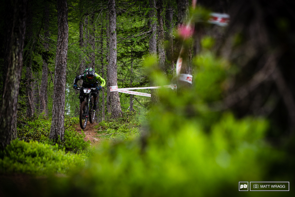 Ben Cruz opened his account today with a win on the first two stages, backing up the form that took him to a top ten finish last weekend in Valloire at the EWS.