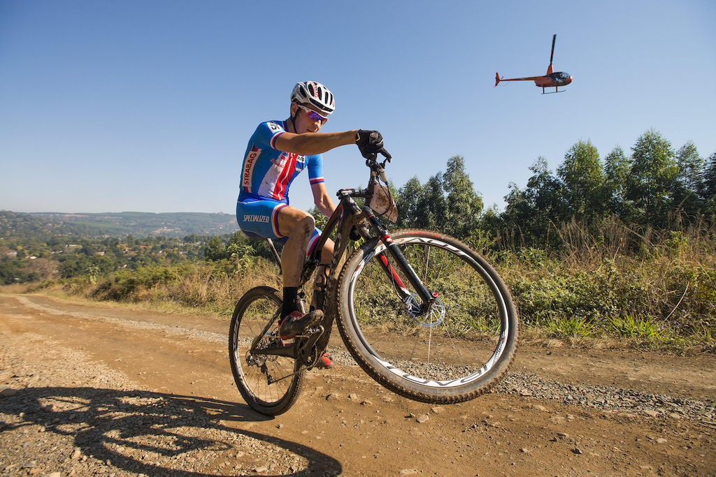 The UCI MTB Marathon World Championships is the one title that has eluded Czech Republic star Jaroslav Kulhavy but that monkey was removed from his back when he produced a dominant display at the Cascades MTB Park on Sunday.