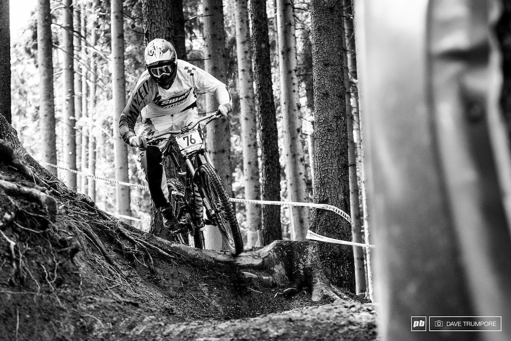 Dave McMillan in action at Leogang.