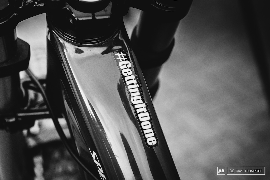 If ever there was a theme to privateer life on the World Cup this is it written on the top tube of Dave McMillan s Specialized.
