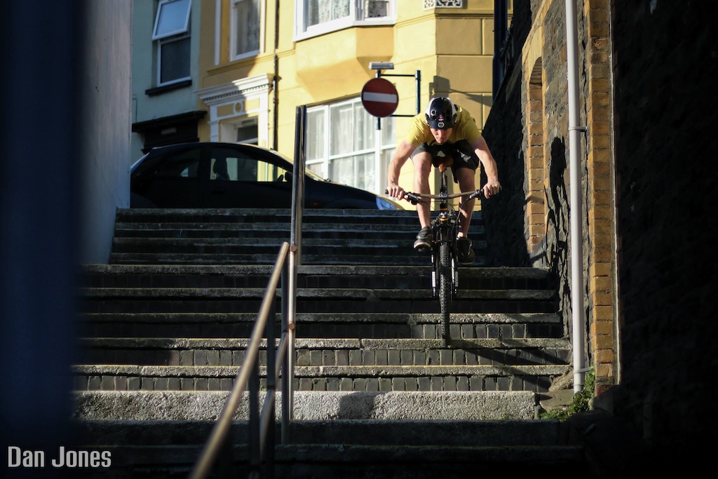 Street riding in Aberystwyth