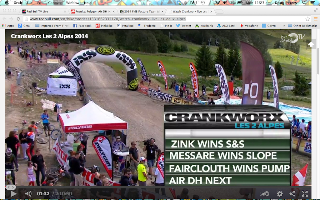 This sums up the live feed of Crankworx Les 2 Alpes right here.