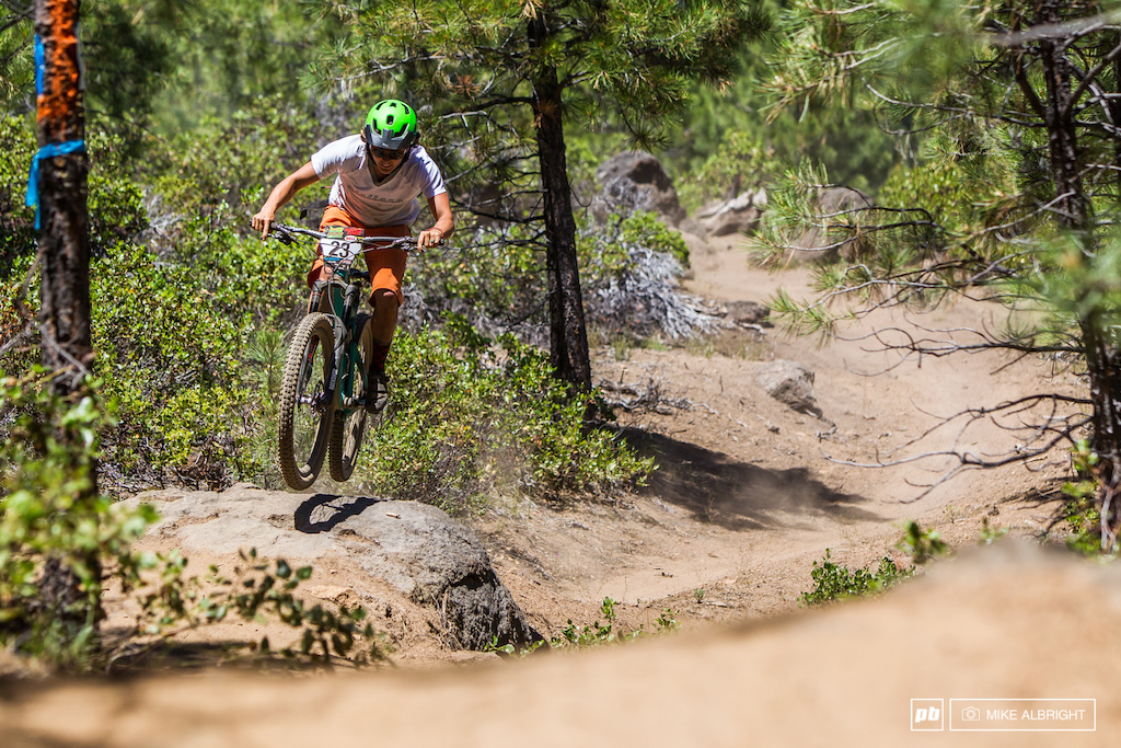 Abby Hippely, Pro Women winner of the 2014 Oregon Enduro in Bend.