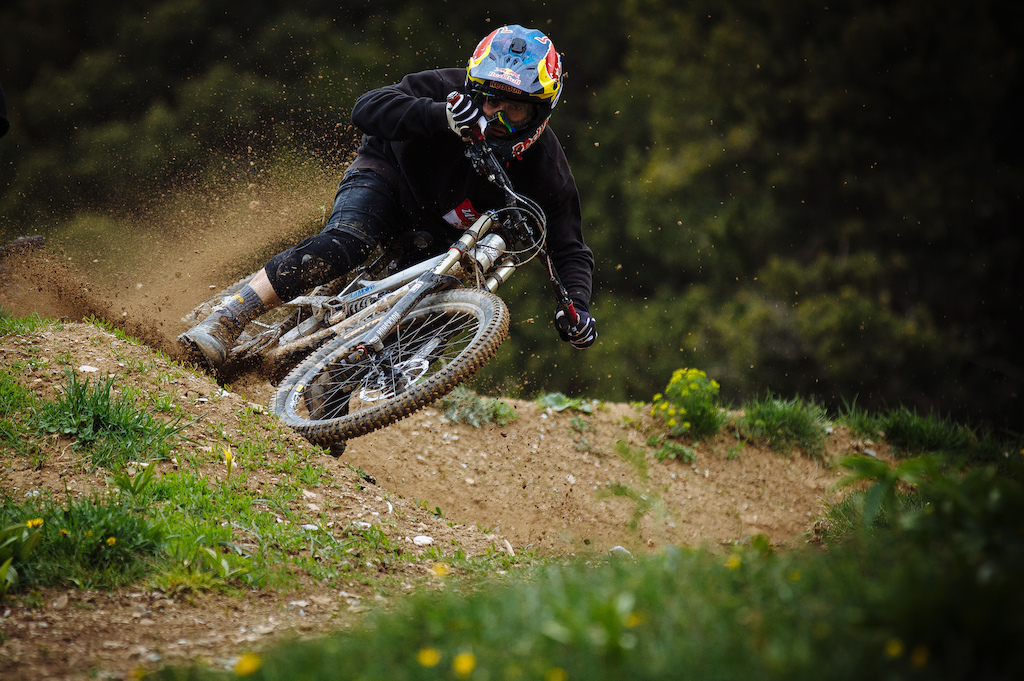 Filming for the Hope Tech edit- Flying High at La Molina Bikepark