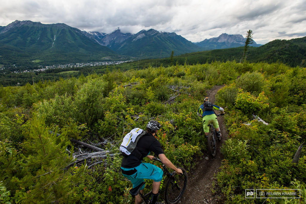 pedaling in Fernie BC