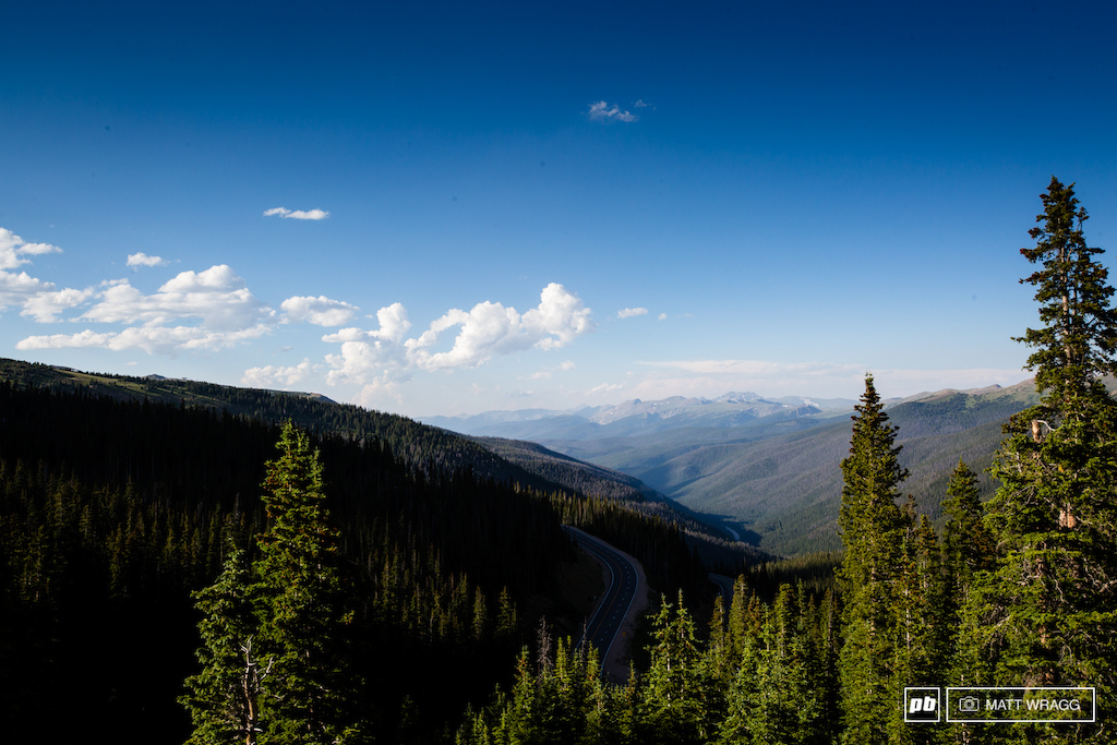 This weekends playground. Looking down from Berthoud Pass towards Winter Park