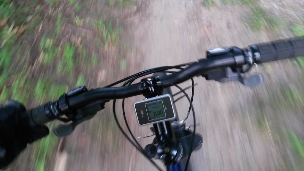 Action shot during warm-up lap