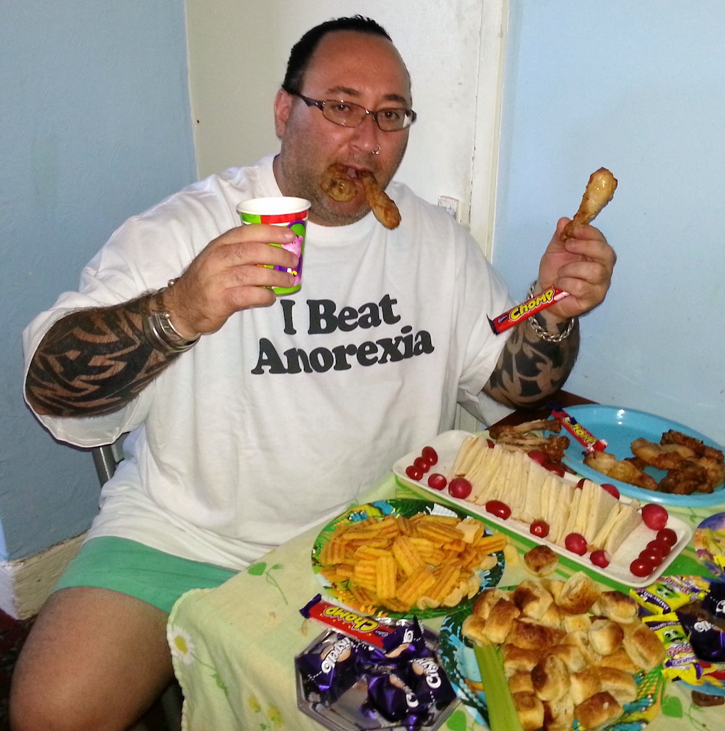 Yep, I was 47 yeaterday, thanks for those who said Happy Birthday...I just love this T-shirt. Wanted it since I seen it on Series 1 of Benidorm lmao !!! Yes, I did eat the lot...with the help of my sister who's birthday is on the 30th, and she would kill me if I mention her age? lol.