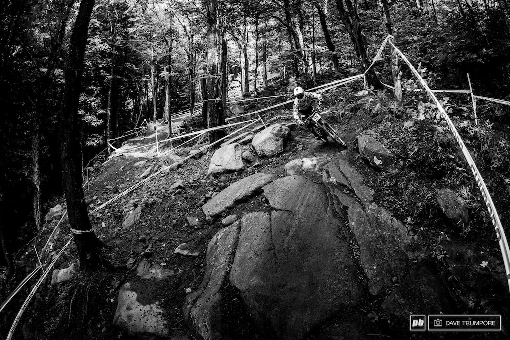 Steep, rough and unrelenting would best describe the track  that greated riders for qualifiying.
