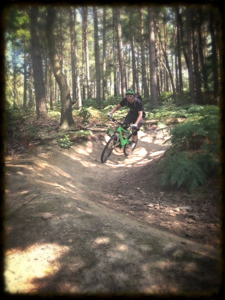 One of my favourite local trails to ride.  'Barry Knows Best' is a quick, zig-zagging trail with berms.....and is running quick at the moment. Gottah love summer trails!
