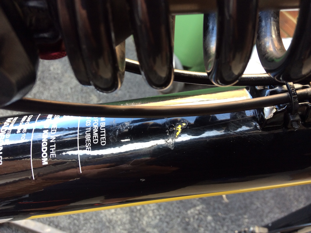 Frame cable rub