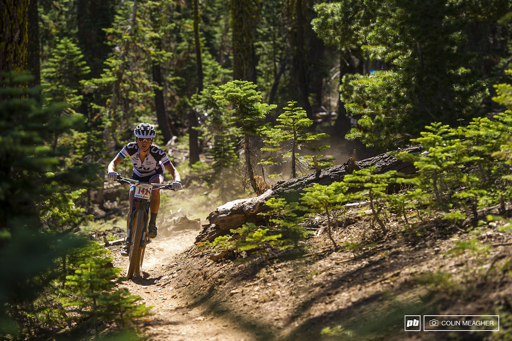 Former Pro XC racer and now EWS racer, Liv-Giant's Kelli Emmett dominated the Pro Women's field in the XC race.