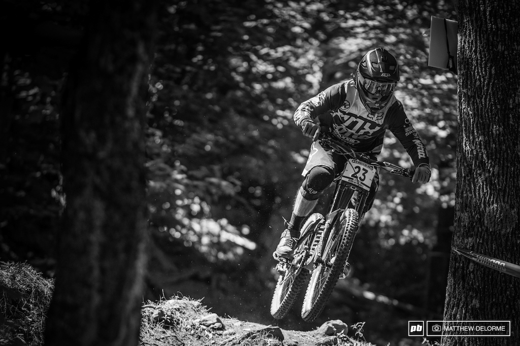 Despite an infection in his elbow from Mont Sainte Anne, Connor Fearon is moving along quickly and showing good form.
