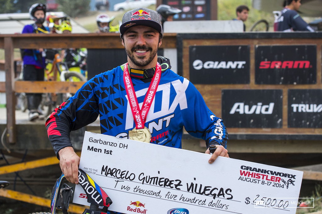 Guitterrez with the fat check for the time and effort he put into defending the Garbo DH win he had last season.