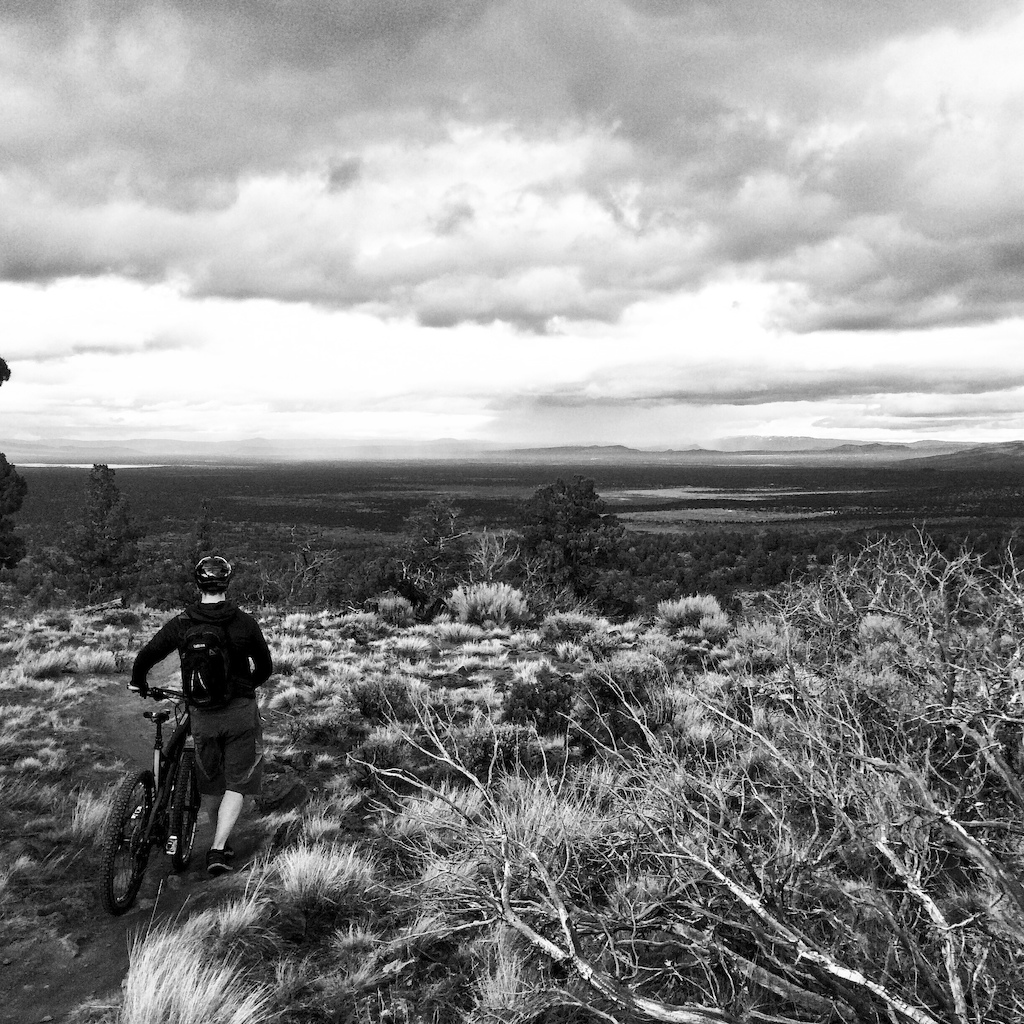 Overcast winter day in January of 2014.  Getting some off season training miles in on Horse Ridge just east of Bend Oregon