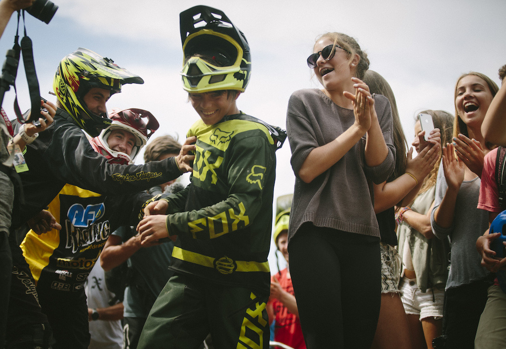 Finn Isles at the Official Whip off Worlds, Crankworx 2014, Whistler, British Columbia, Canada