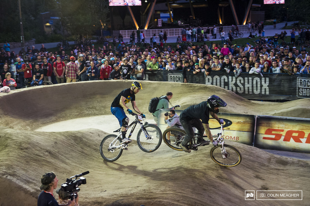 BMX vs 4X, with Barry Nobles taking the win over reigning world 4X champ, Joost Wickman.