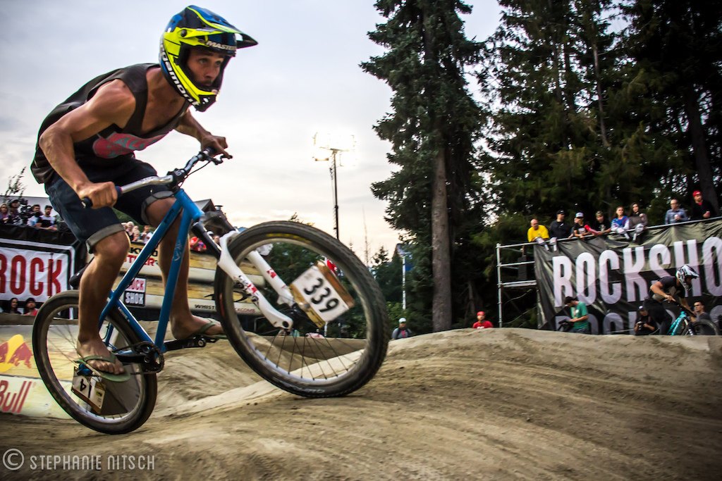 Fully kitted in flip flops and tank tops // 2014 Crankworx Ultimate Pump Track Challenge