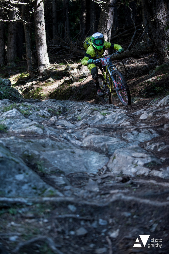 Professor Thomas Schmitt, his first propper enduro race and on the masters podium - good job! Photo by Andreas Vigl