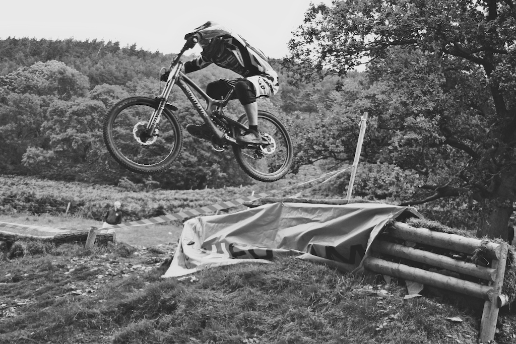 One of the finish jumps at Llangollen.