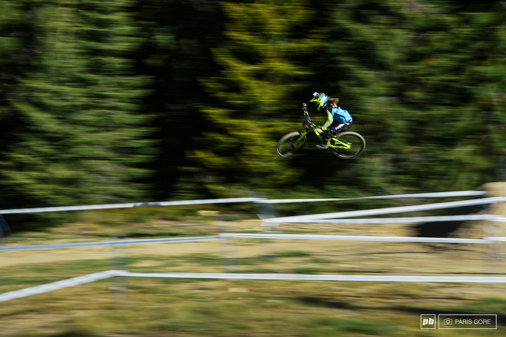 Casey Brown sending the jumps as big as the big dogs.