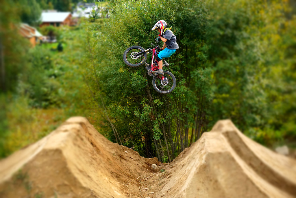 Bodhi Kuhn at Centennial Dirt Jumps in Rossland British Columbia