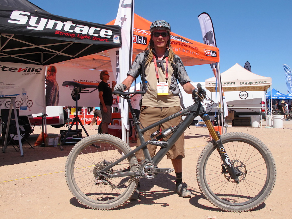 Chewy Aitken is from Sedona Bike and Bean in Sedona, Arizona and was out testing a Liteville 601.