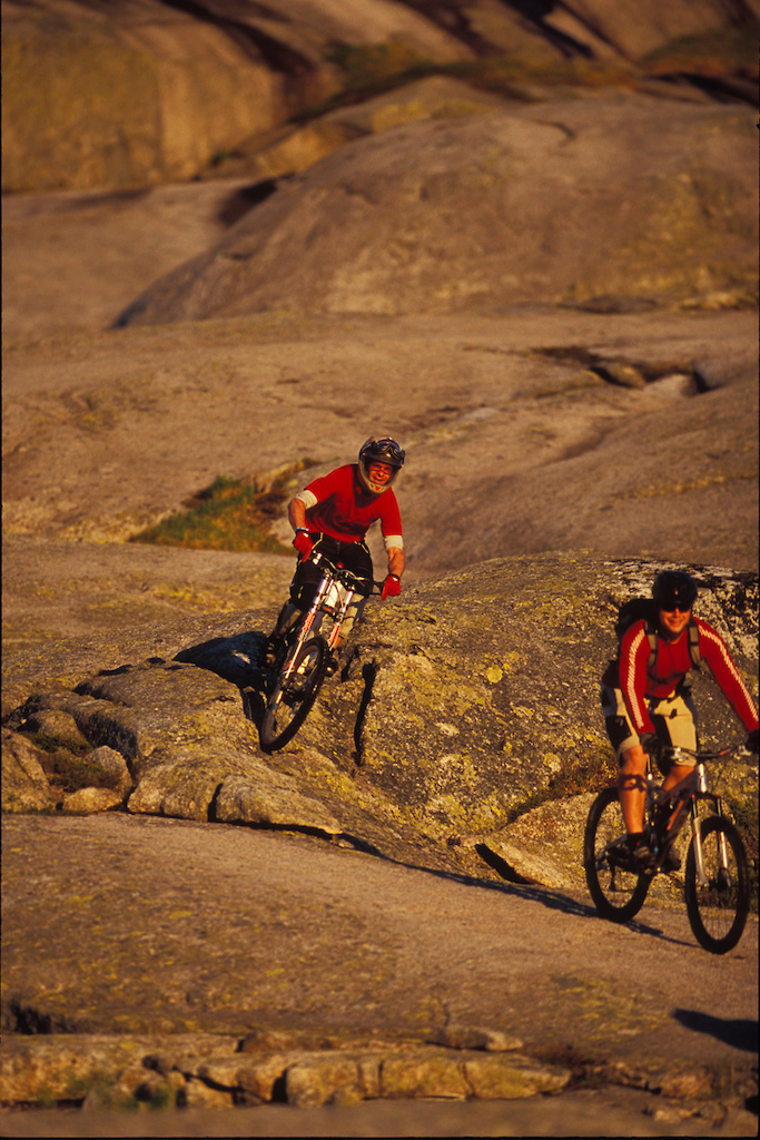 Another epic sunset session, heli access only, above the Hardangerfjord. Way back in time.