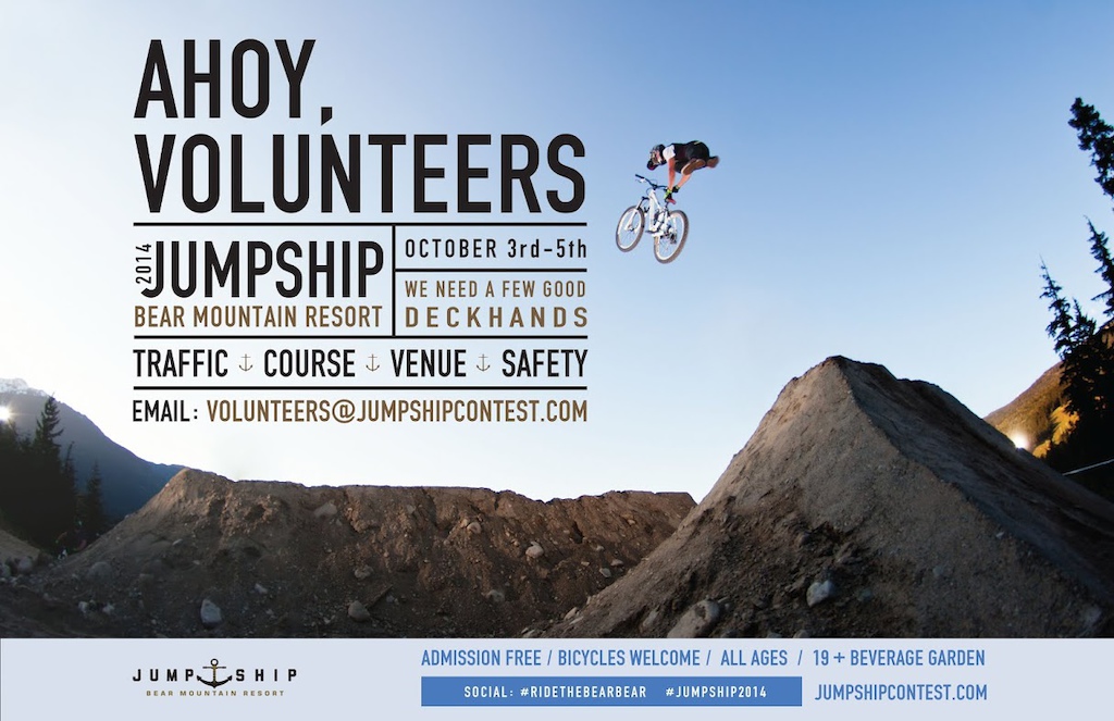 We need your help, volunteers!
email
volunteers@jumpshipcontest.com
to help out!