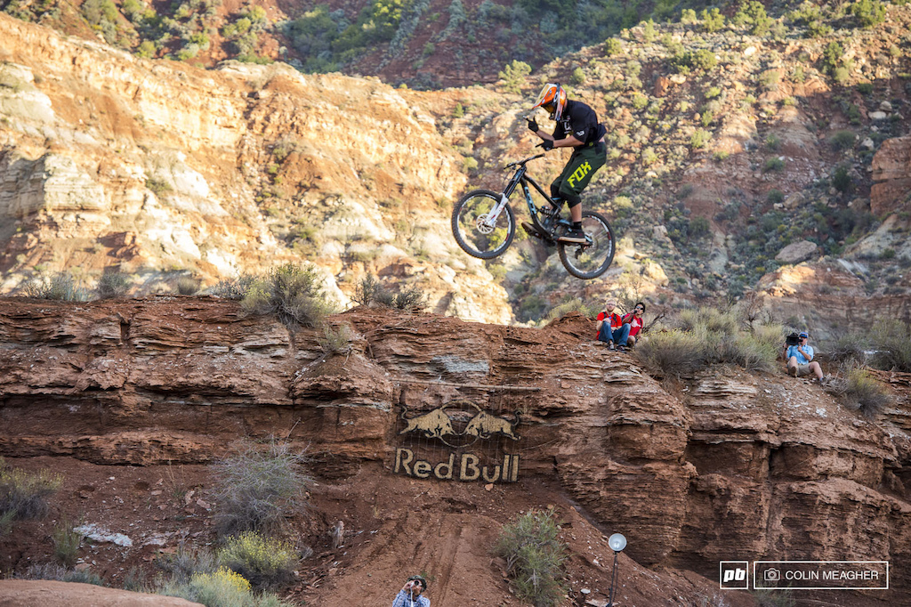 Style for miles: Kyle Strait with a gun fighter's salute suicide no-hander.