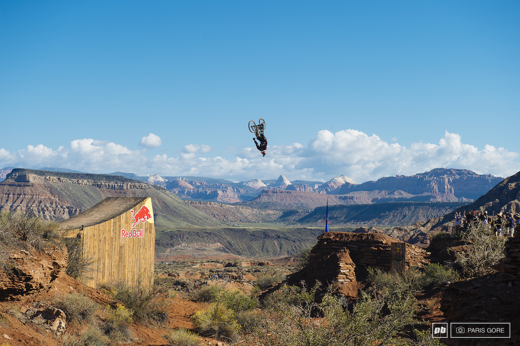 Herb back flip on the canyon gap.