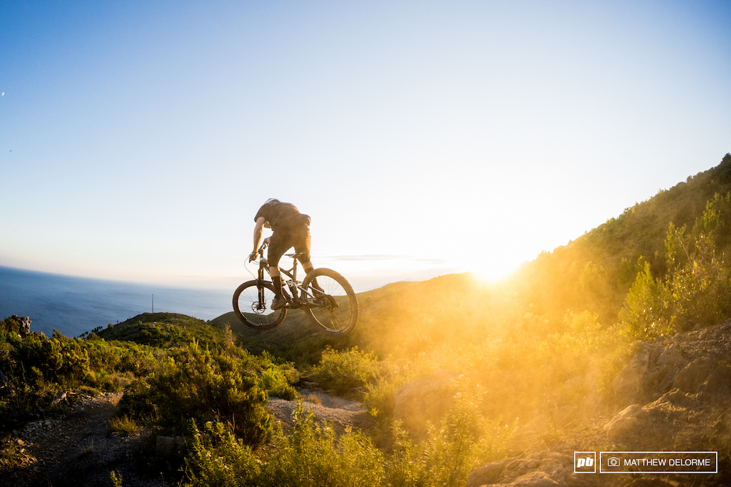 Ruaridh Cunningham is just one of the guys from the World Cup DH circuit looking to make a mark on the last EWS race of the season. Or, perhaps he's just having a good time riding his bike on the Italian Riviera.
