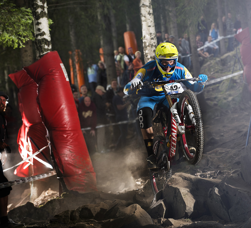 Robin Wallner destroying the last rock garden in Hafjell.