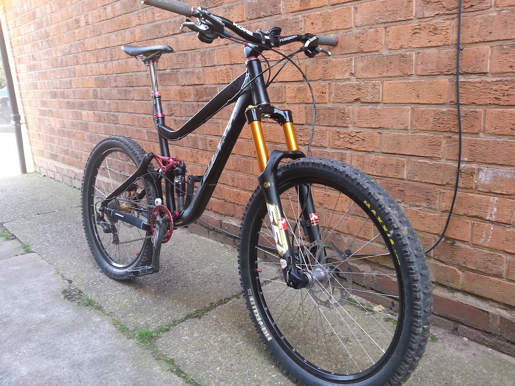 Fork is set at 150mm but i might try and turn a 10mm spacer and go up to 160mm