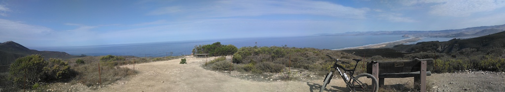 Ocean view from the lookout at the top of Hazard Peak in MDO.